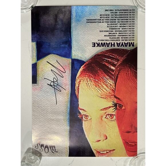 Very Rare Maya Hawke Signed Concert Gig Poster Stranger Things Robin - Picture 1 of 16